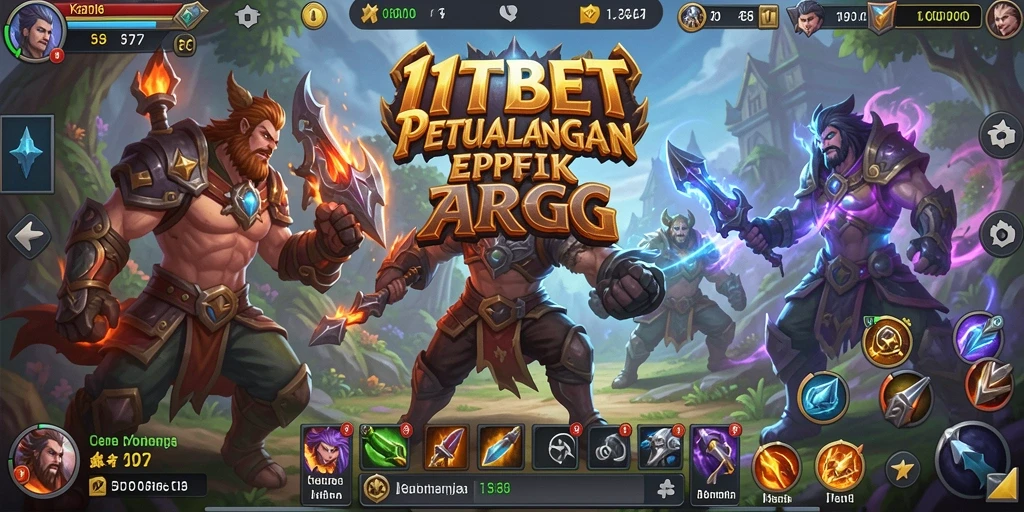 Screenshot gameplay mendebarkan dari 11TBET yang menunjukkan pertarungan ARPG.