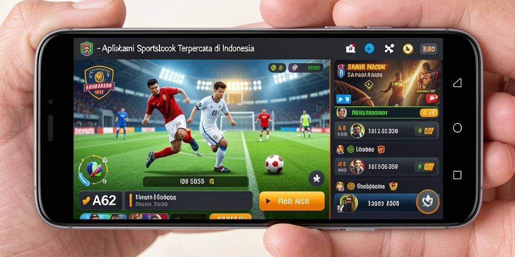 Tampilan utama gameplay aplikasi Sportsbook AA62 yang penuh antusias.