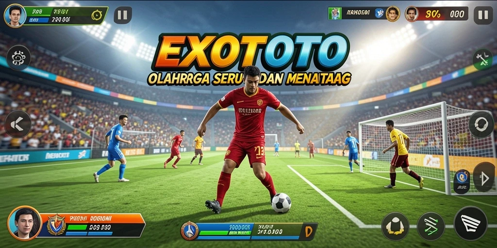 Tampilan gameplay menarik dari EXOTOTO yang penuh aksi.