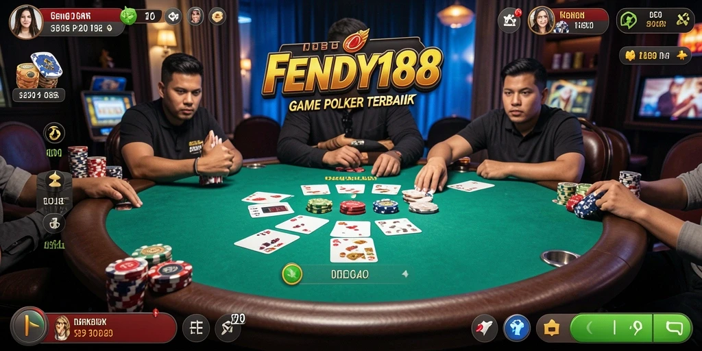 Tampilan gameplay Poker yang menarik di FENDY188.