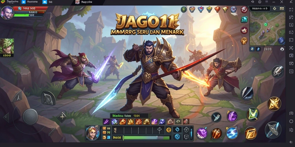 Tampilan gameplay MMORPG JAGO11 yang menawan dan penuh aksi.