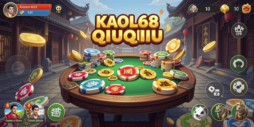 Tampilan menarik dari permainan QiuQiu KAOL68 saat bermain.