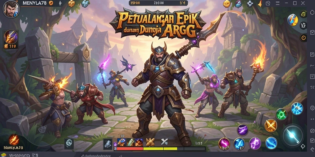 Tampilan penuh aksi dan strategi dalam gameplay MENYALA78.