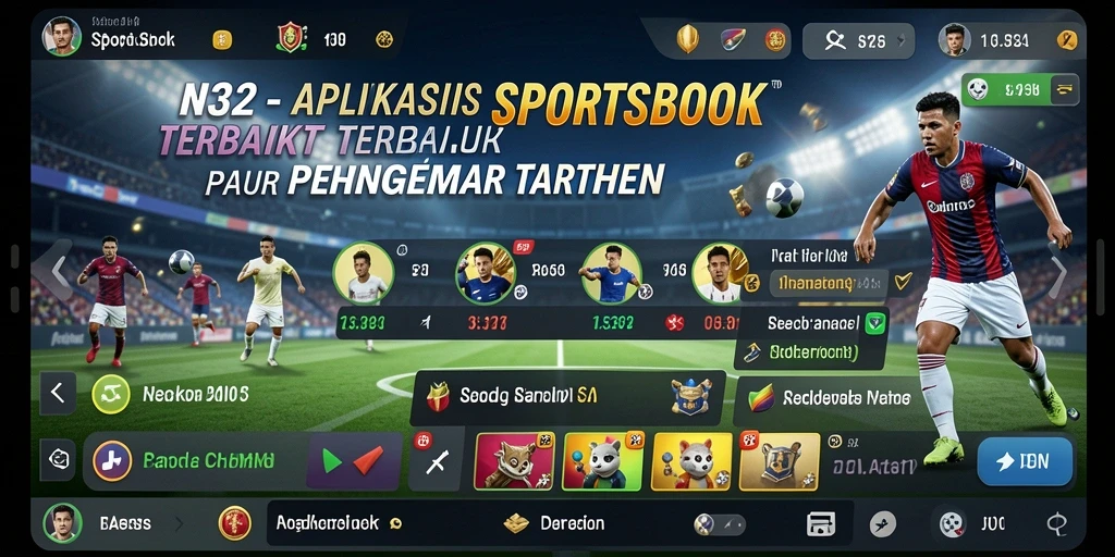 Tampilan atraktif N32 dengan berbagai opsi taruhan olahraga.