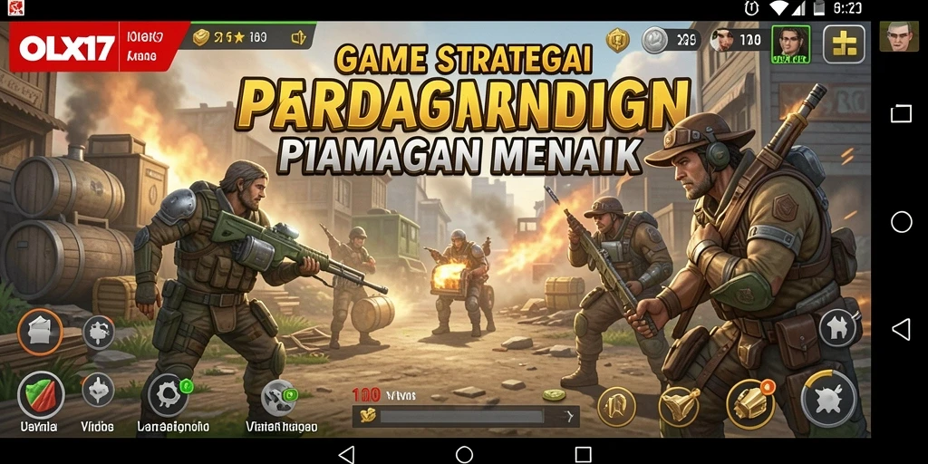 Tampilan permainan OLX17 dengan strategi perdagangan yang seru.