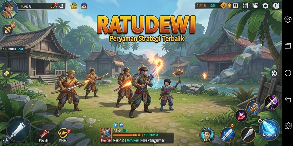 Tampilan gameplay <strong>RATUDEWI</strong> yang strategis dan mendebarkan.