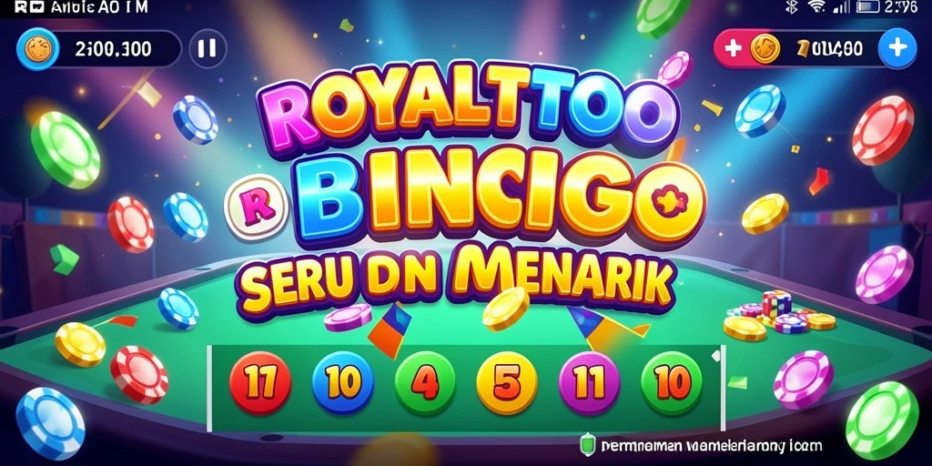 Screenshot gameplay seru ROYALTOTO dengan suasana Bingo yang menegangkan.