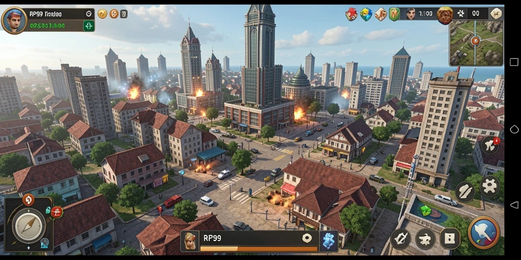Tampilan menarik dari gameplay RP99 yang penuh strategi.