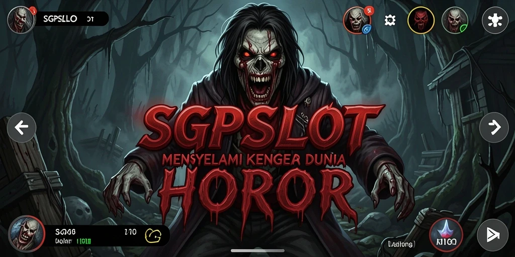 Gambaran gameplay mencekam di dalam <strong>SGPSLOT</strong> yang menampilkan suasana horor.