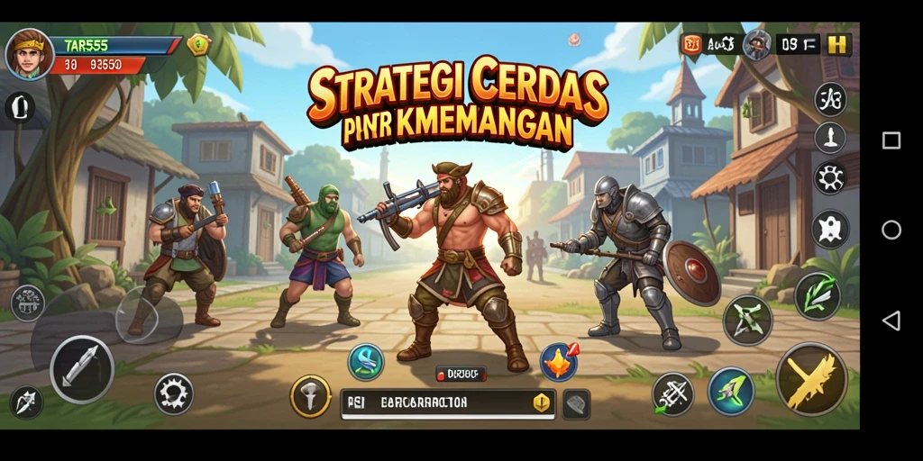Tangkapan layar TAR555 menunjukkan pertempuran strategi yang mendebarkan.
